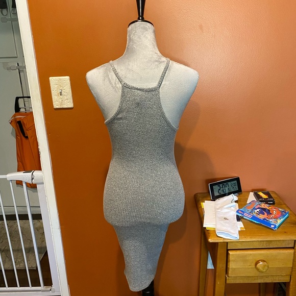 Grey bodycon keyhole top - Picture 2 of 2
